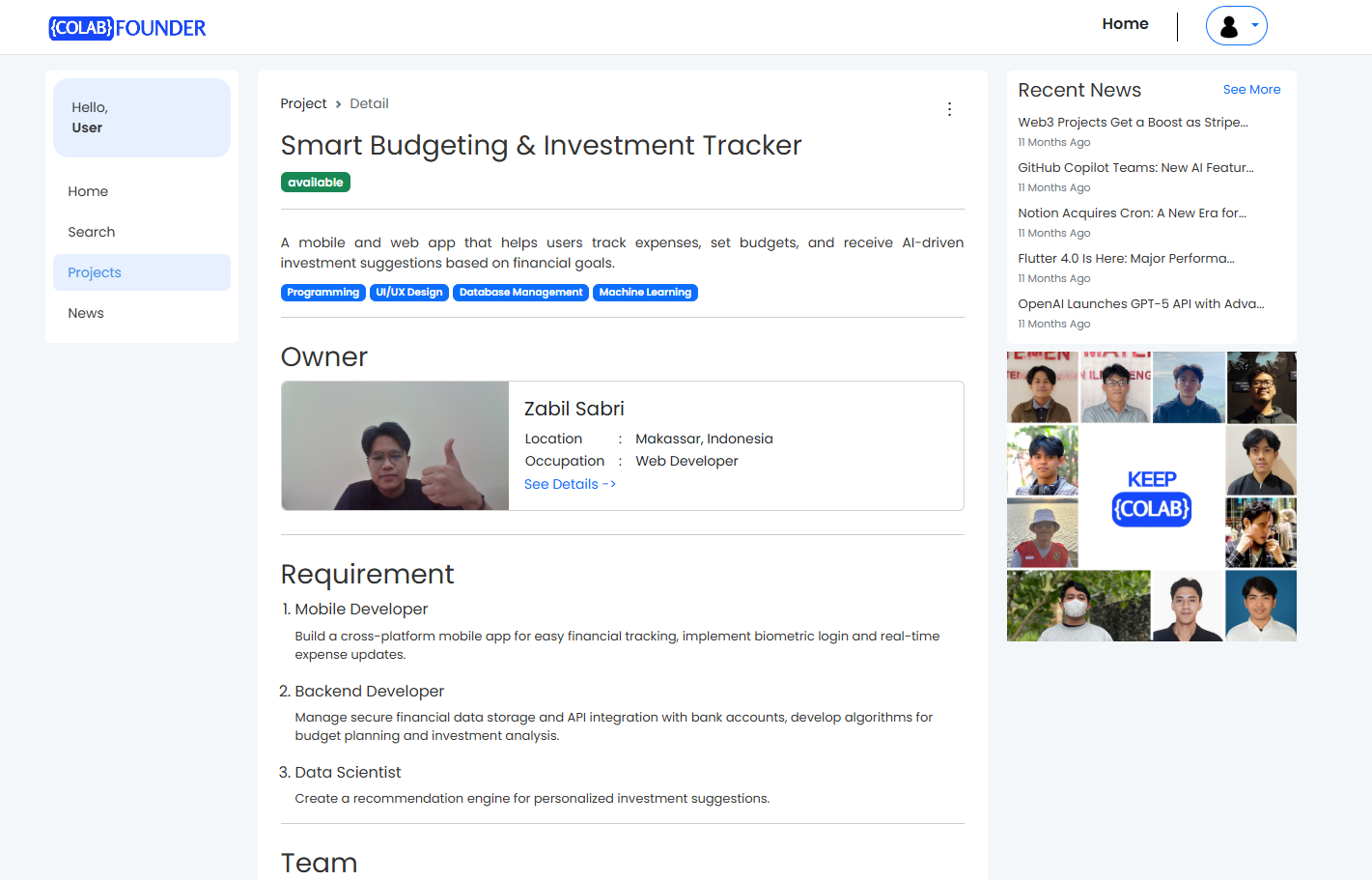 Profil Pengguna